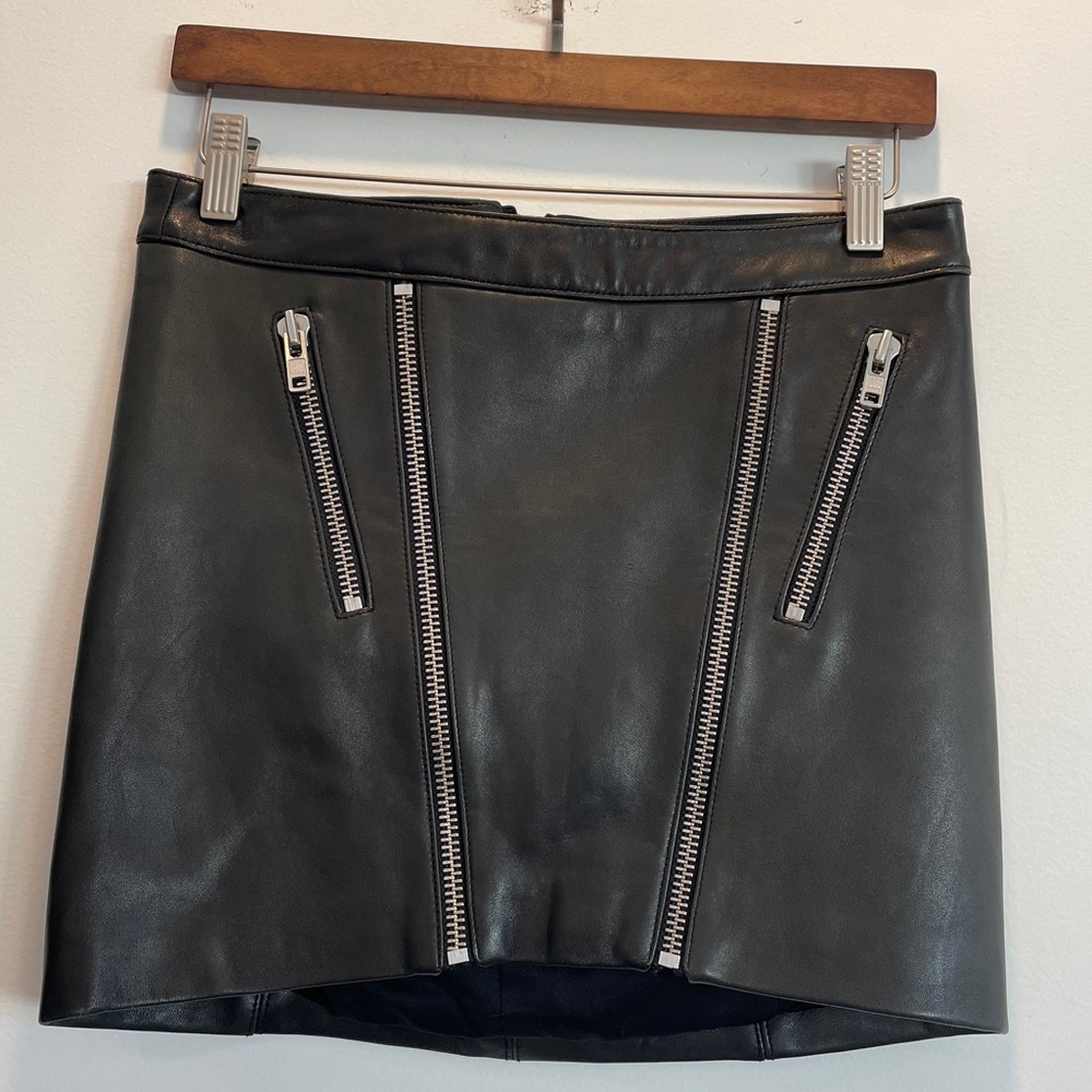 Mason Leather Mini Skirt